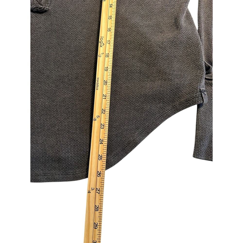 *SOLD* We The Free by Free People Waffle Knit Henley – Charcoal Grey Size XL - Picture 7 of 7